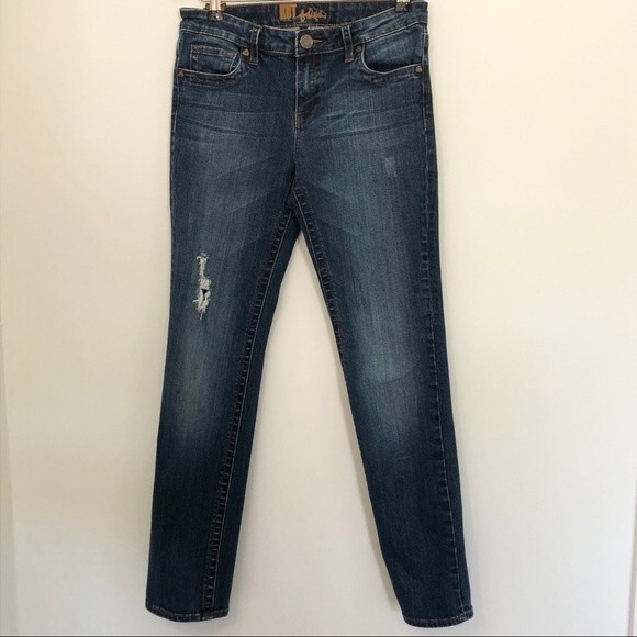 Kut from the Kloth Jeans Womens Size 4 Blue Sammie Straight Leg Low Rise - Picture 1 of 9